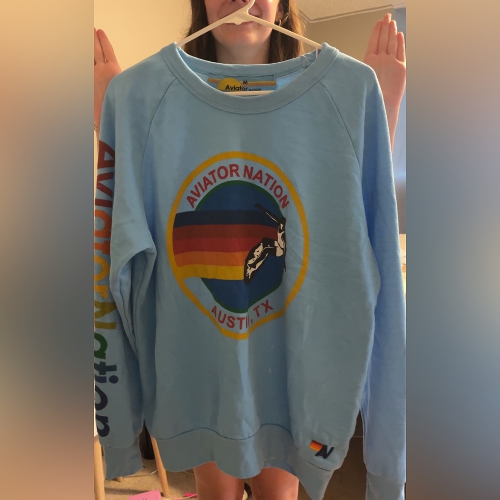 AVIATOR NATION SWEATSHIRT!🩵 size medium